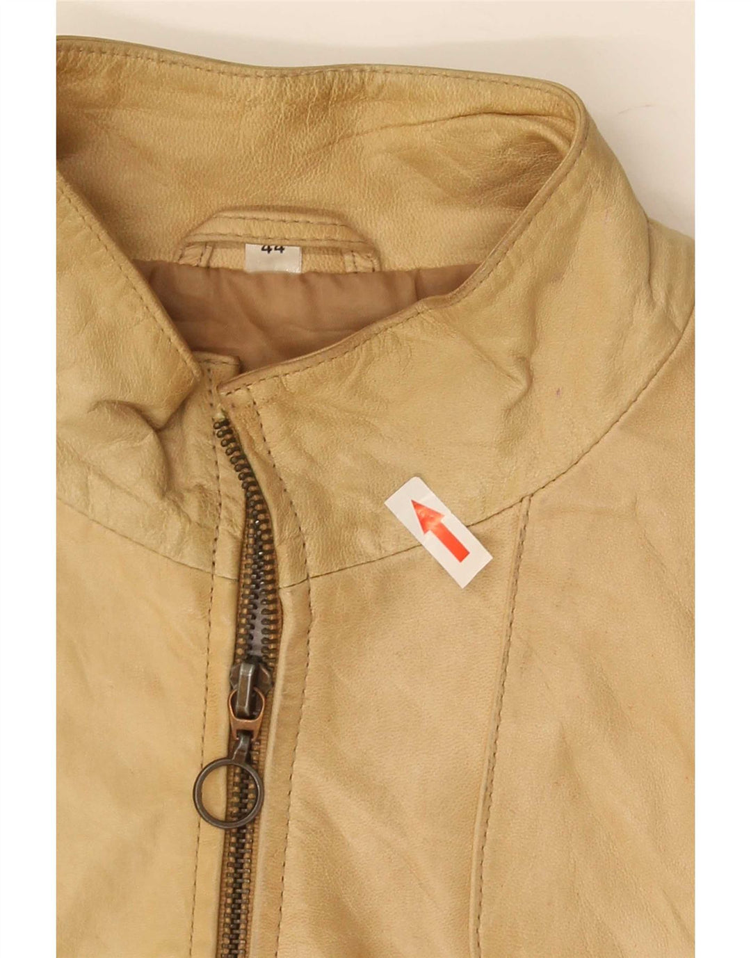 Conbipel Dame Læderjakke IT 44 Medium Beige