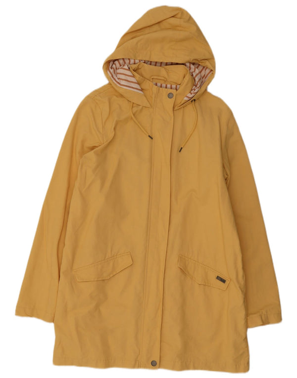 Roxy Womens Hooded Parka Jacket UK 16 Large Yellow Cotton