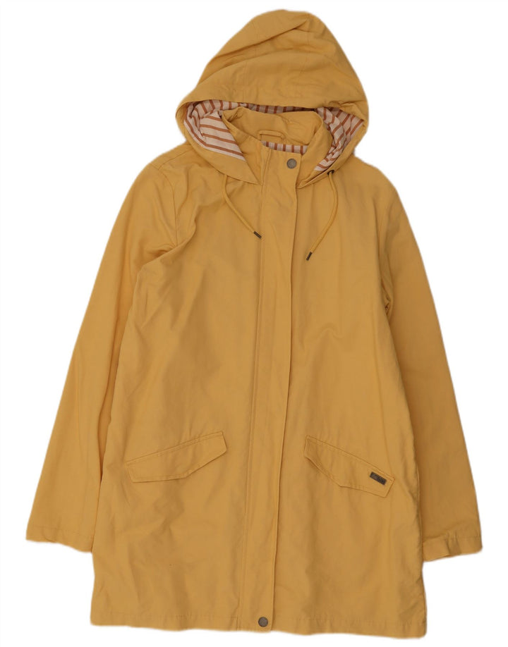 Roxy Womens Hooded Parka Jacket UK 16 Large Yellow Cotton