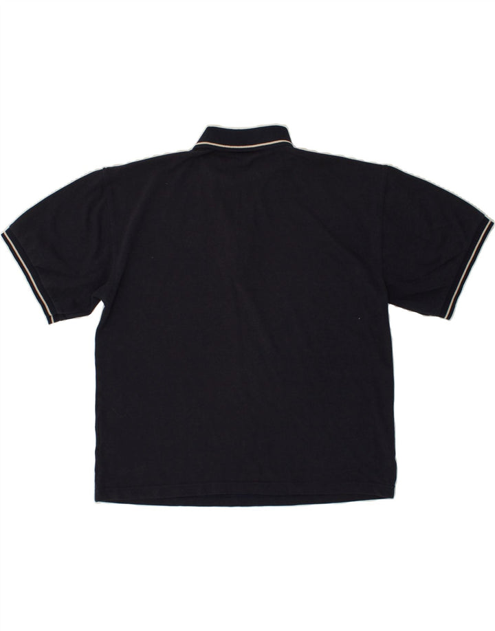 PUMA Mens Polo Shirt Large Navy Blue Cotton | Vintage Puma | Thrift | Second-Hand Puma | Used Clothing | Messina Hembry 