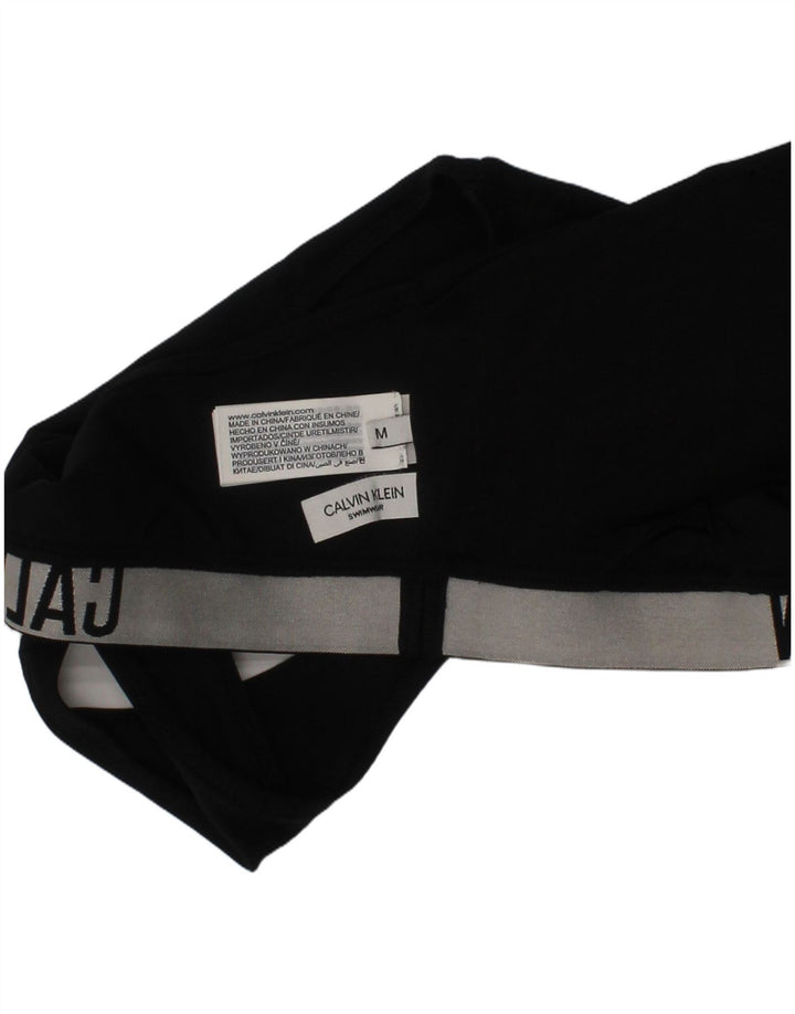 Calvin Klein Damen Grafik-Sport-BH-Oberteil Medium Schwarz Polyamid