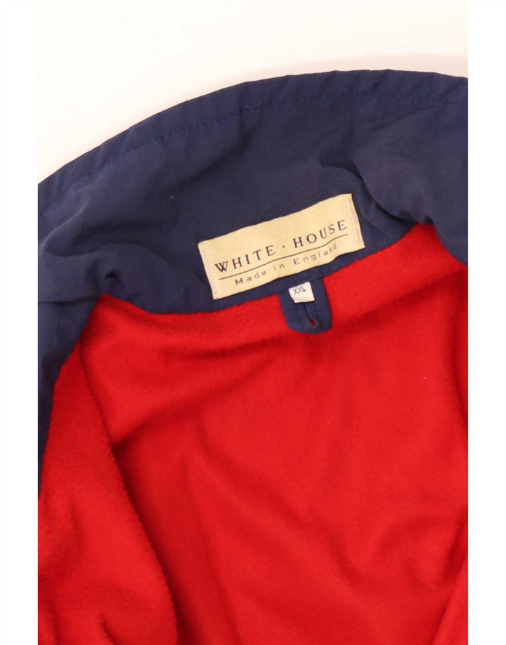 Vintage Herren Bomberjacke UK 44 2XL Marineblau