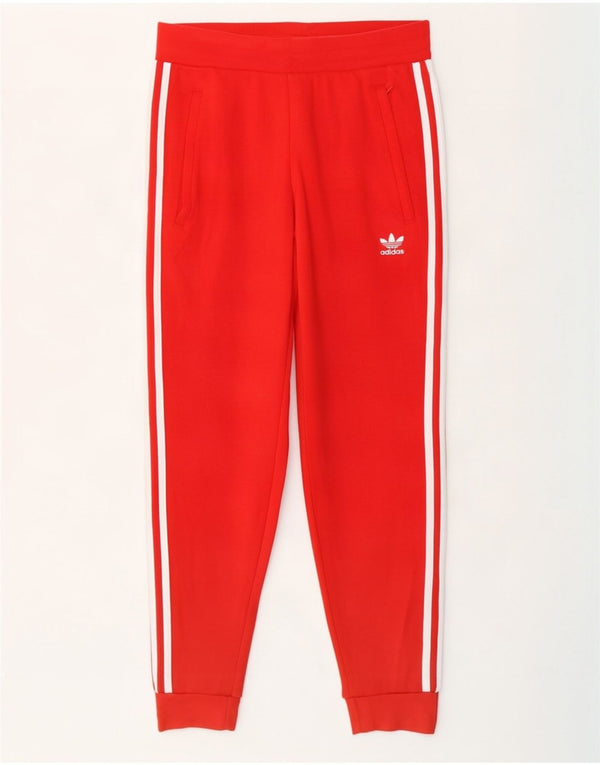 Adidas Mens Tracksuit Trousers Joggers Small Red Cotton