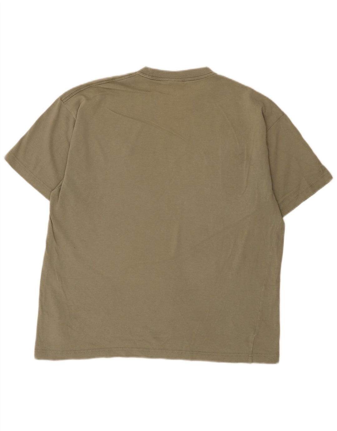 Nike Mens T-Shirt Top Medium Khaki Cotton