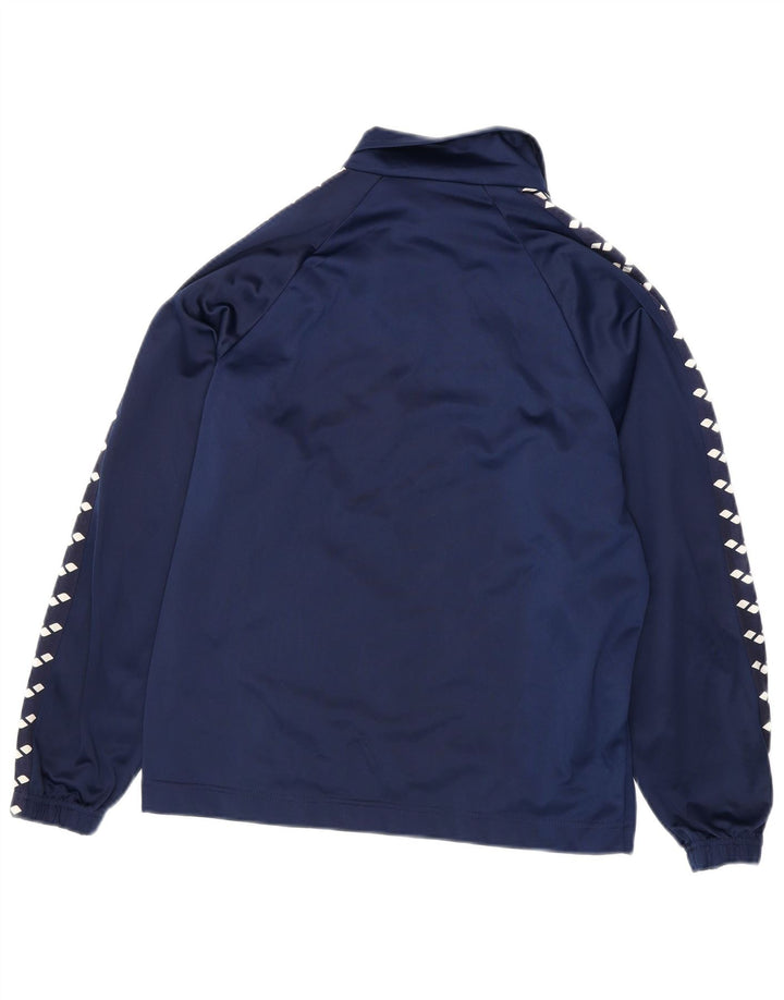 Arena Mens Graphic Tracksuit Top Jacket Small Navy Blue