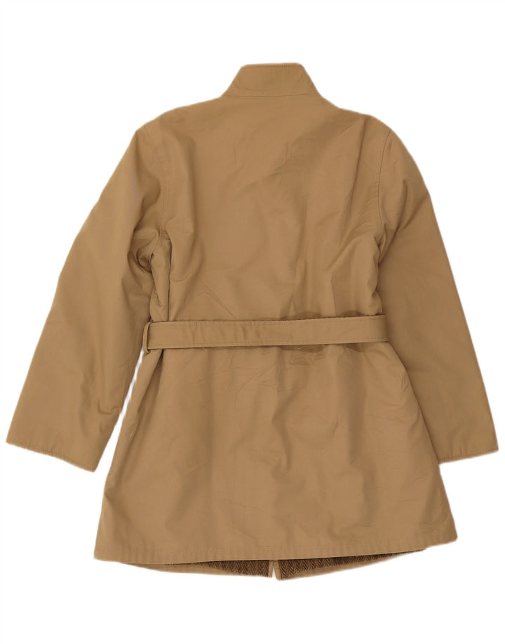 Abrigo reversible vintage para mujer IT 42 Caqui medio