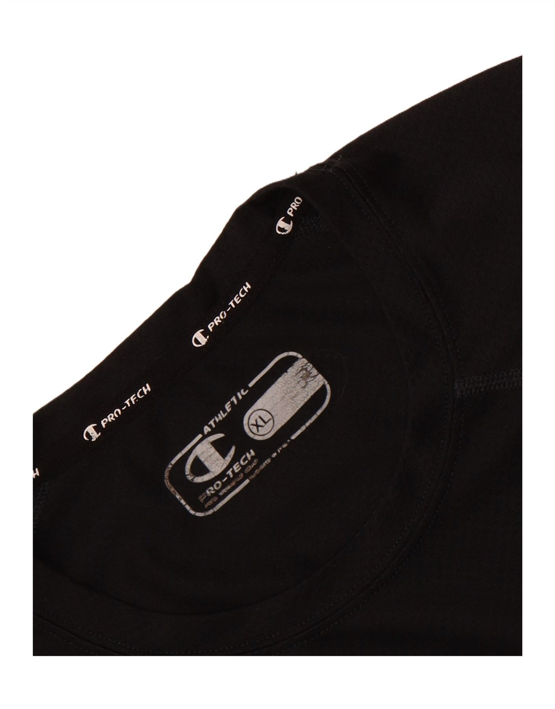 CHAMPION Mens T-Shirt Top XL Black Vintage Champion and Second-Hand Champion from Messina Hembry 