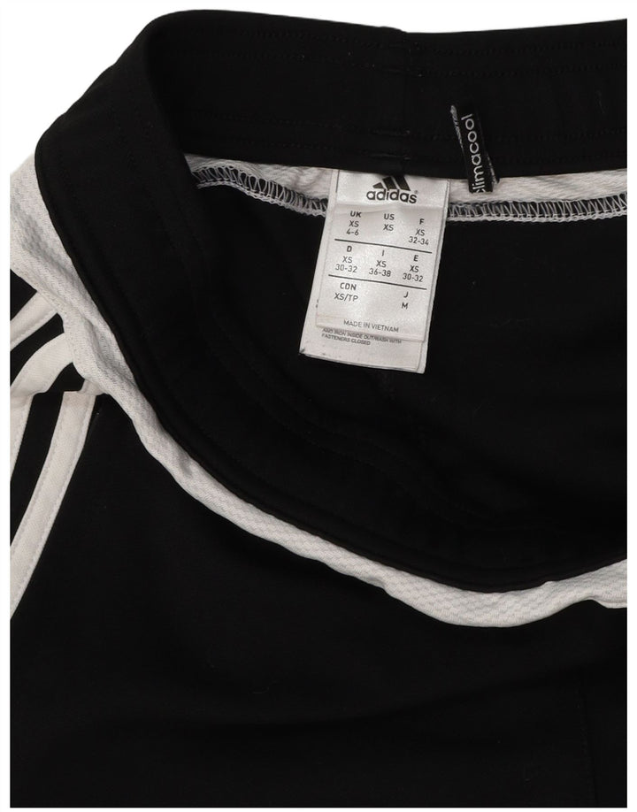 ADIDAS Damen Climacool Leggings UK 4/6 XS Schwarz Polyester