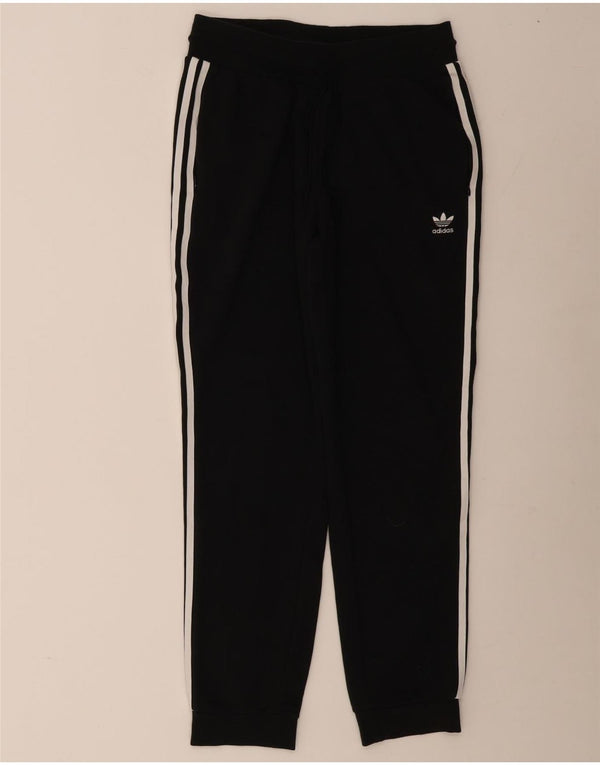 Adidas Womens Tracksuit Trousers Joggers UK 16 Large Black Cotton