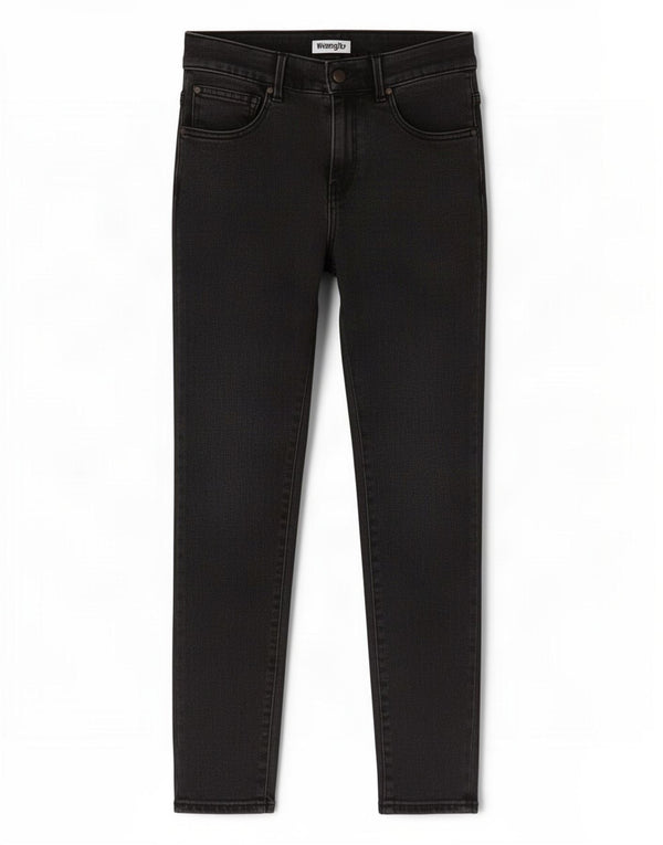 Wrangler Damen Skinny Jeans W29 L27 Graue Baumwolle