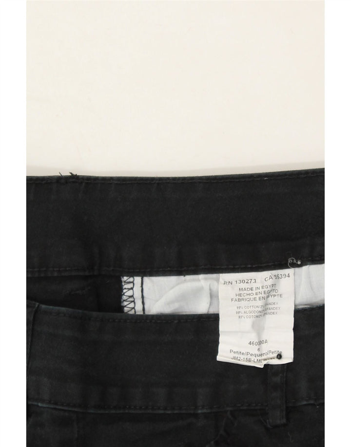 LEE Womens Petite Capri Trousers US 6 Medium W28 Black Cotton Vintage Lee and Second-Hand Lee from Messina Hembry 