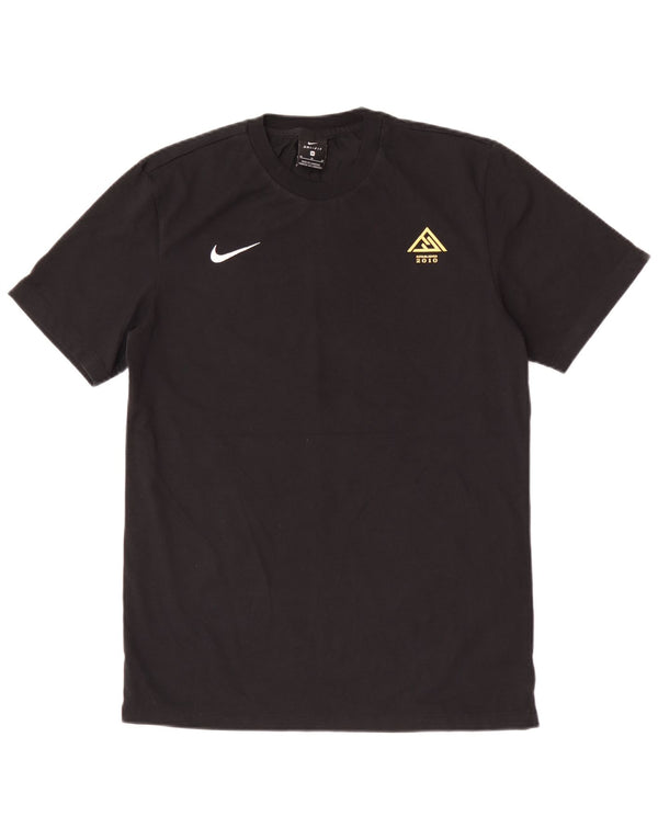 Nike Herre grafisk T-shirt Top Medium Sort Bomuld