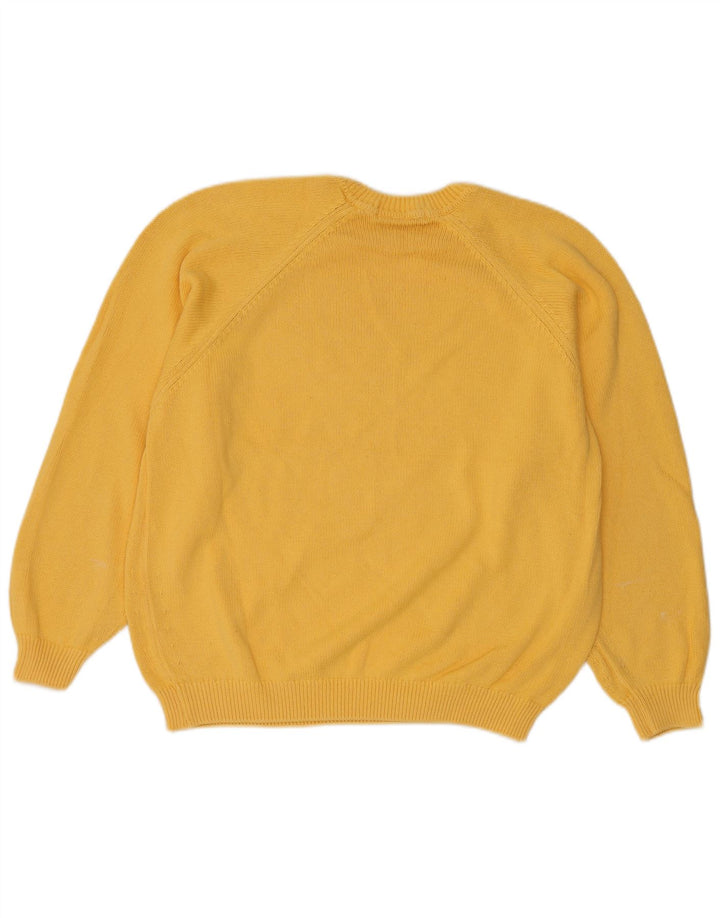 Marks & Spencer Damen-Pullover mit Rundhalsausschnitt, Gr. 14, Mittelgelb