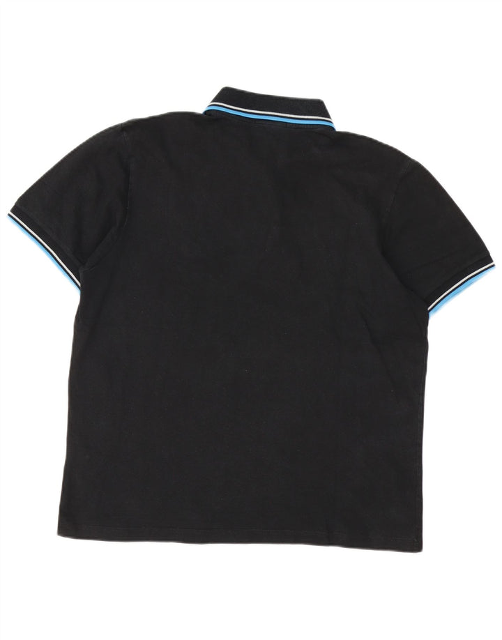 Fred Perry Mens Polo Shirt Large Black Cotton