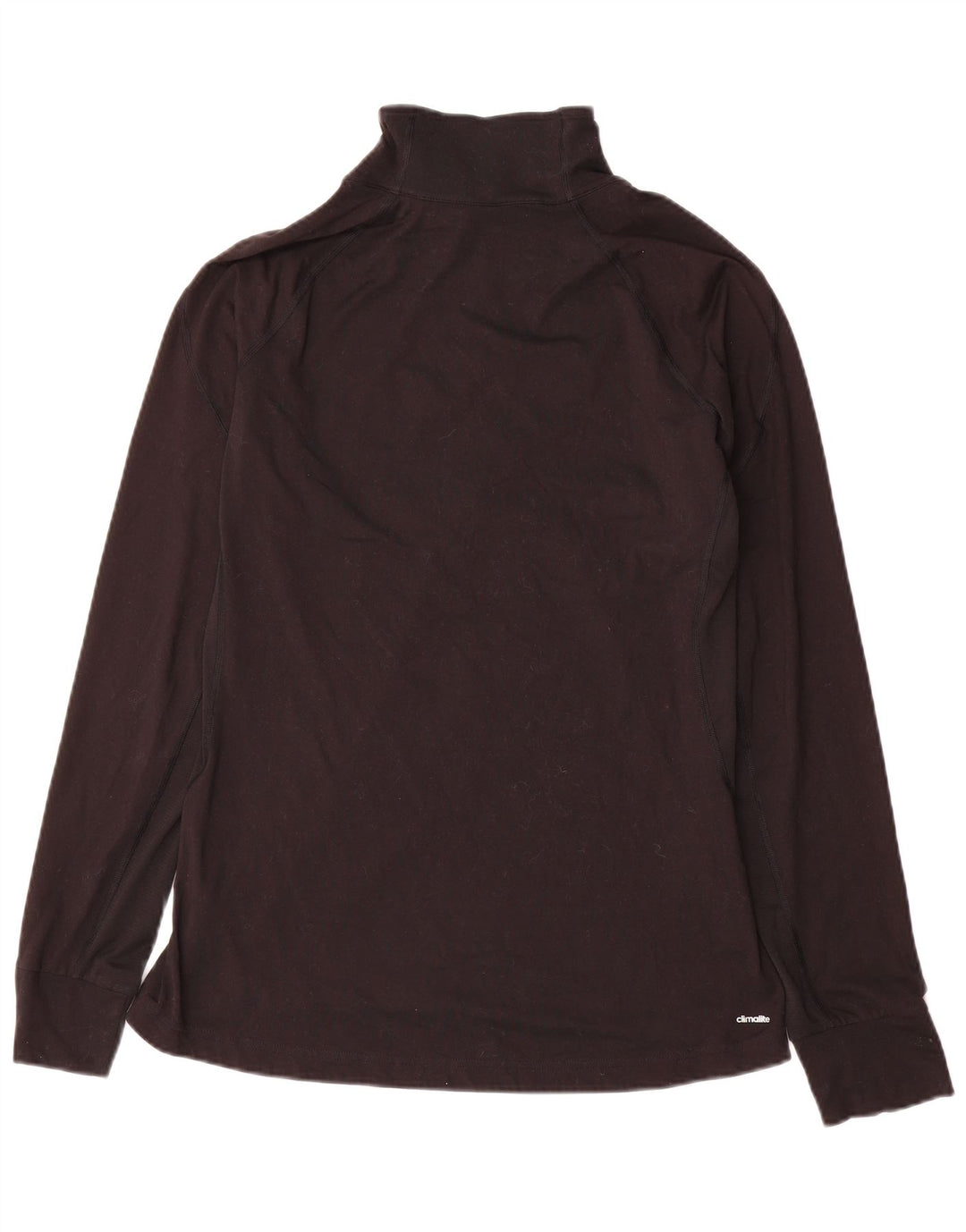 Top della tuta pullover Adidas Climalite da donna UK 16/18 Large Nero