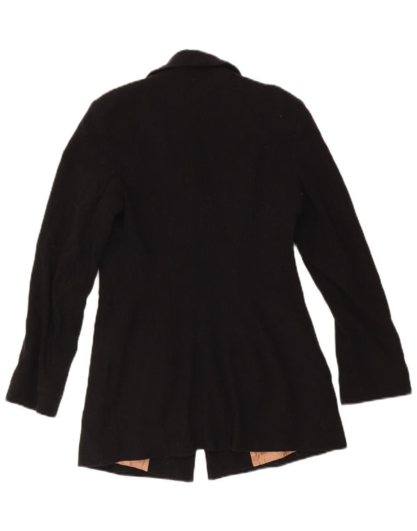 Massimo Dutti Veste Blazer 4 Boutons Femme EU 38 Petite Laine Noire