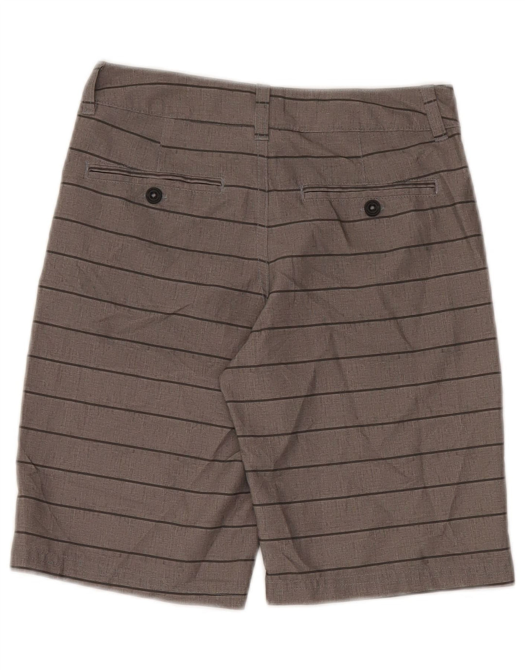 Under Armour Boys Chino Shorts 9-10 Years W25 Grey Striped Polyester