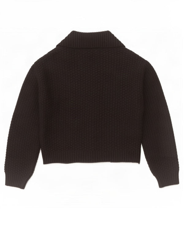 Pulover cardigan deschis pentru femei Marks & Spencer UK 12 Medium Negru