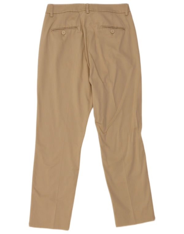 Max Mara Womens Slim Chino Trousers UK 8 Small W28 L27 Beige Cotton