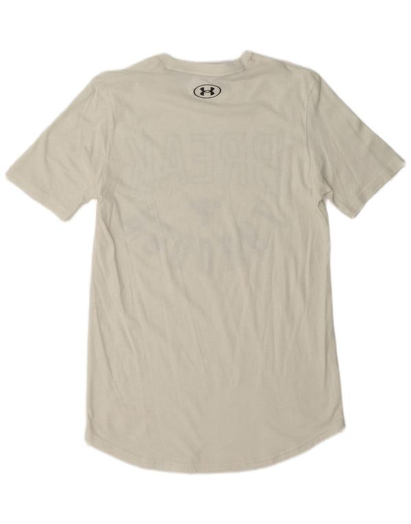 Under Armour T-Shirt Heat Gear Graphic Homme Petit Blanc
