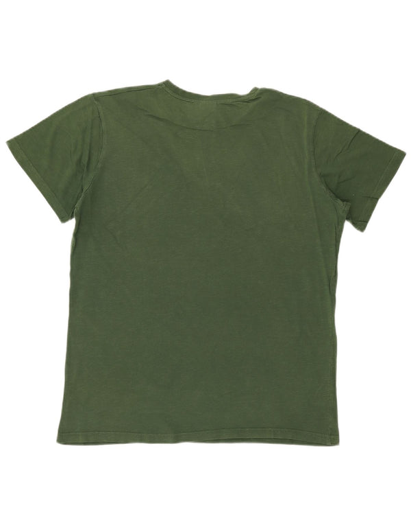 Errea Mens Graphic T-Shirt Top Large Green