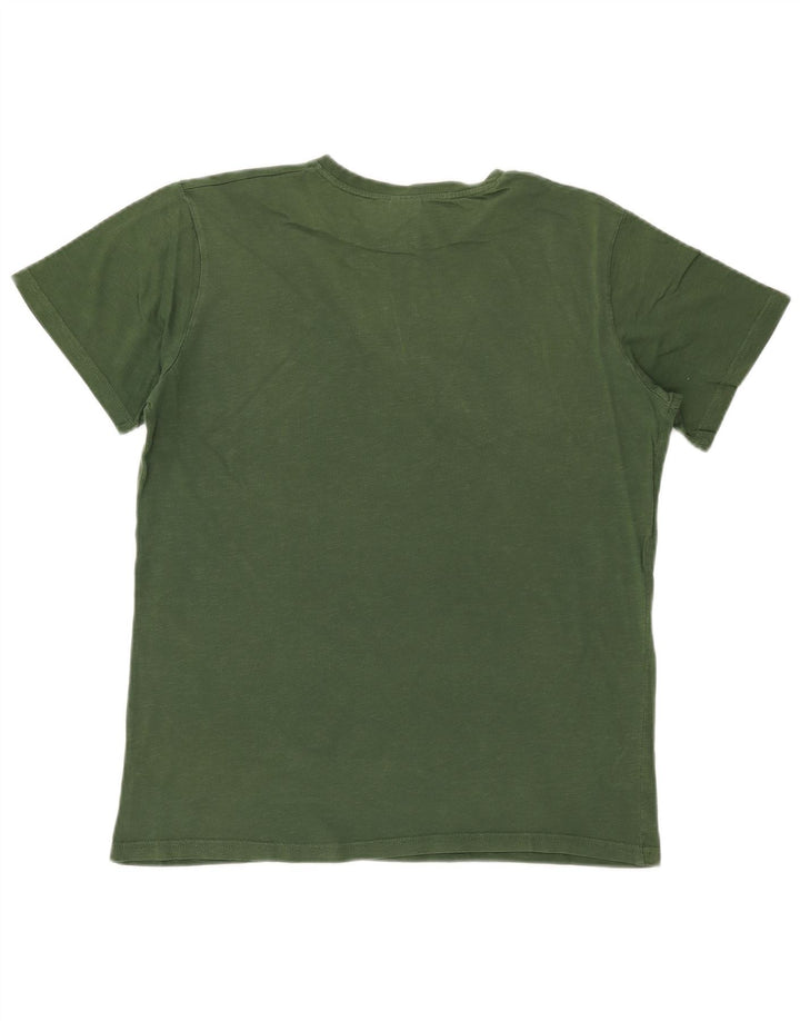 Errea Mens Graphic T-Shirt Top Large Green