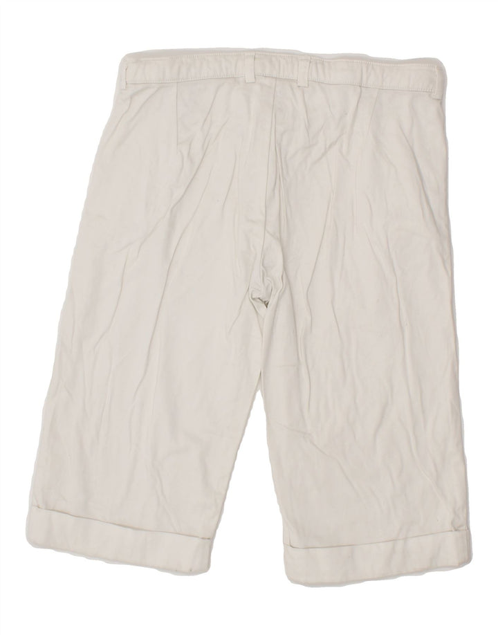 HARMONT & BLAINE Boys Chino Shorts 11-12 Years W26  White Polyester Vintage Harmont & Blaine and Second-Hand Harmont & Blaine from Messina Hembry 