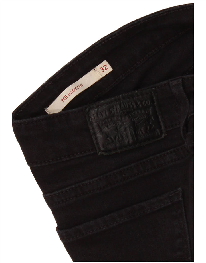 Levi's Womens 715 Bootcut Jeans W32 L33 Black