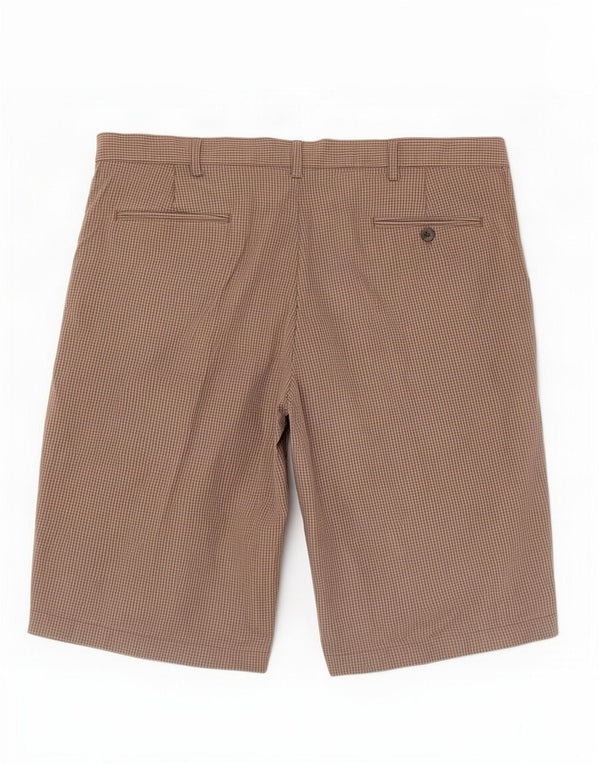 Pantaloncini chino da uomo Marks & Spencer blu Harbour W40 XL cotone a quadretti kaki
