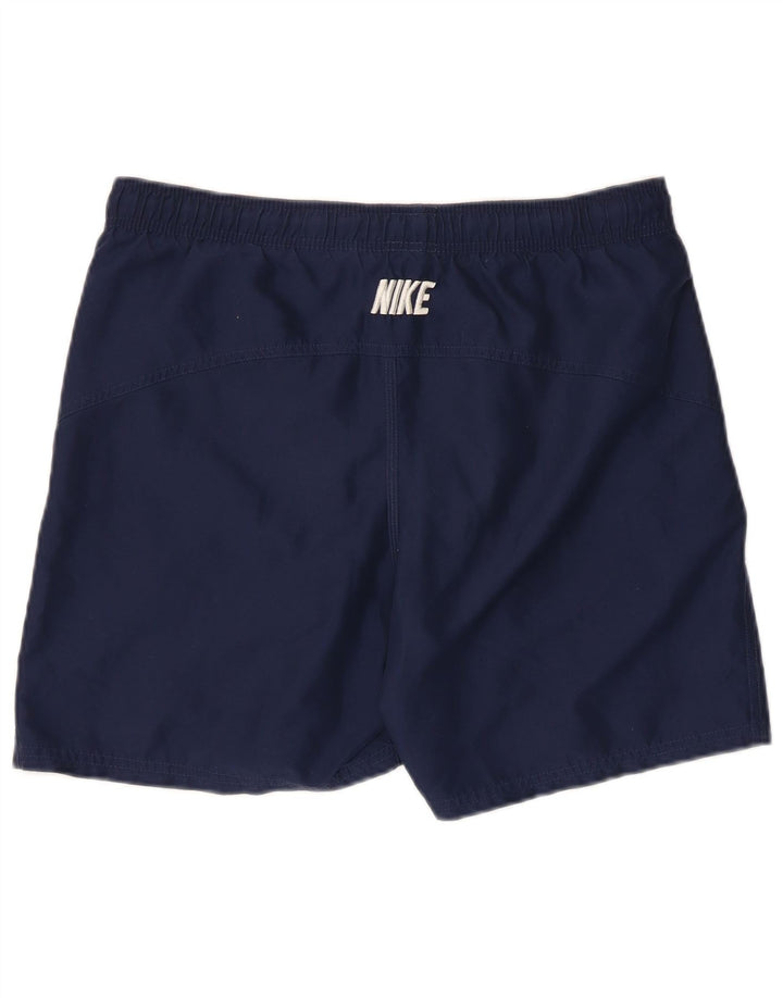 Nike Mens Graphic Swimming Shorts Small  Navy Blue Polyester