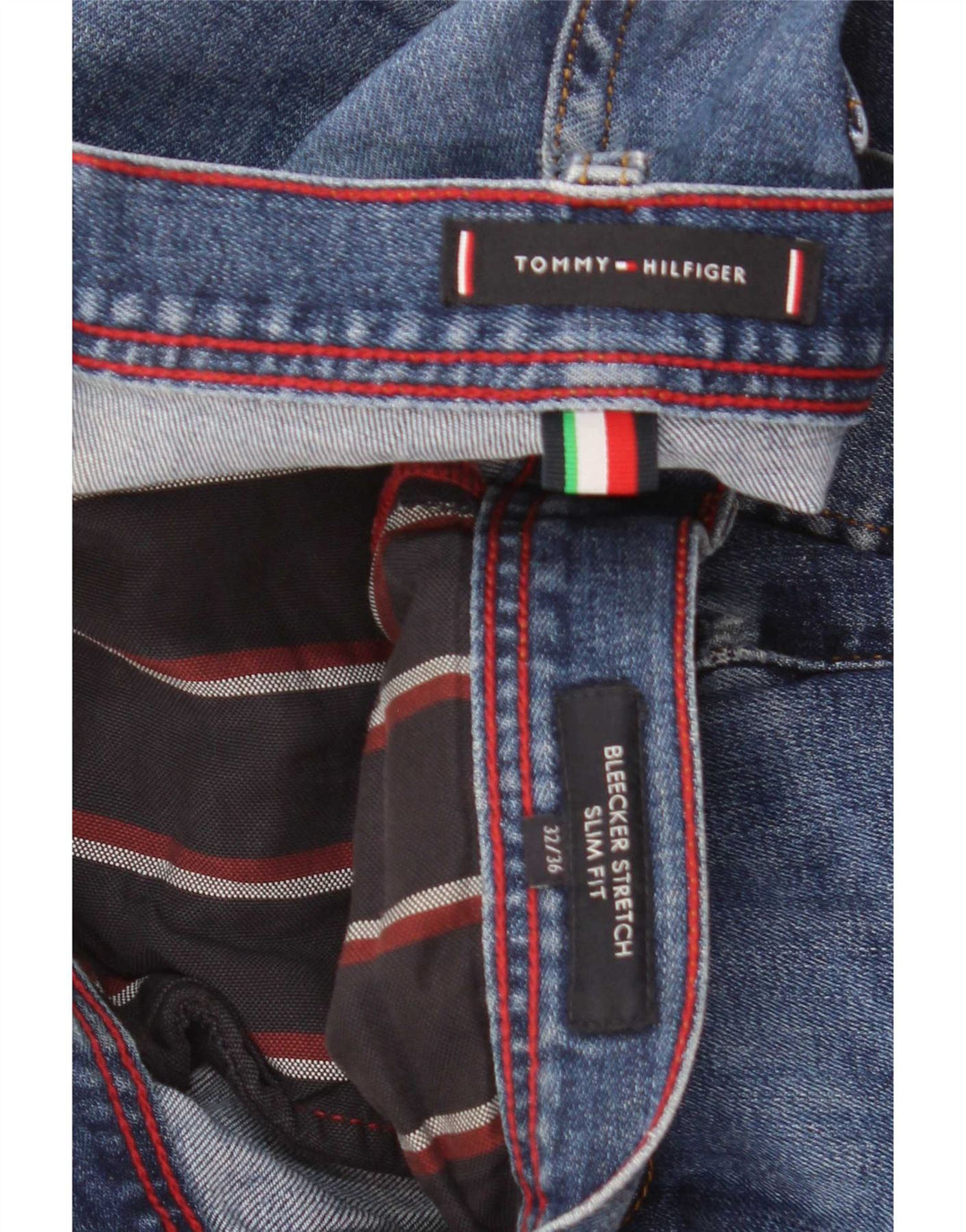 Tommy Hilfiger Mens Bleecker Slim Jeans W32 L36 Blue