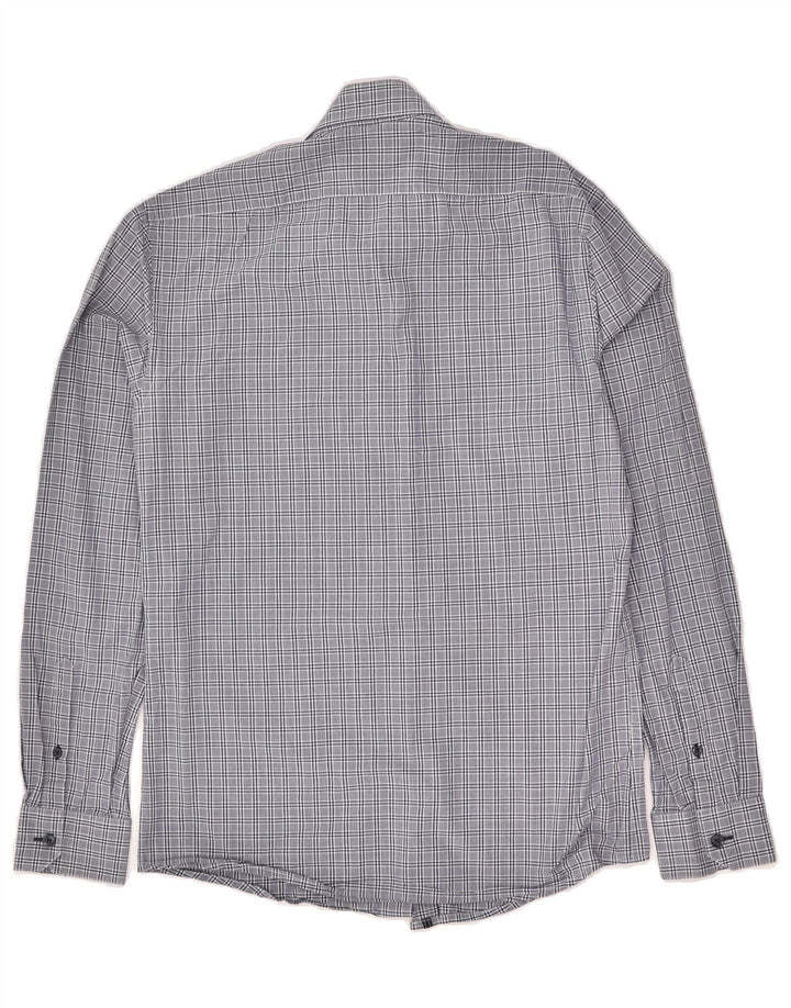 JULES Mens Fitted Shirt Size 37/38 Small Grey Check | Vintage Jules | Thrift | Second-Hand Jules | Used Clothing | Messina Hembry 