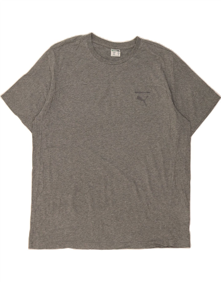 PUMA Mens T-Shirt Top XL Grey Cotton Vintage Puma and Second-Hand Puma from Messina Hembry 