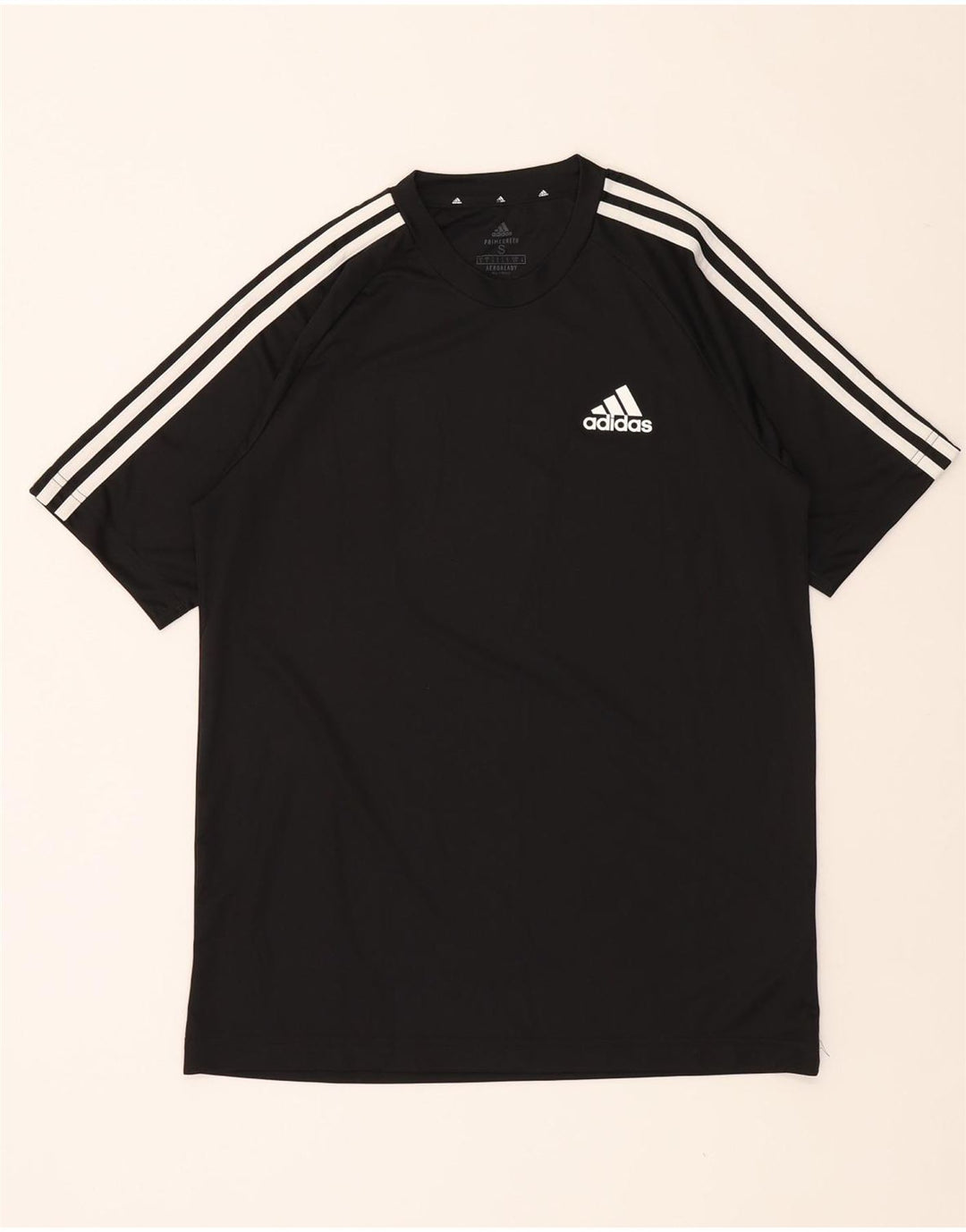 ADIDAS Mens Aeroready T-Shirt Top Small Black Polyester Vintage Adidas and Second-Hand Adidas from Messina Hembry 