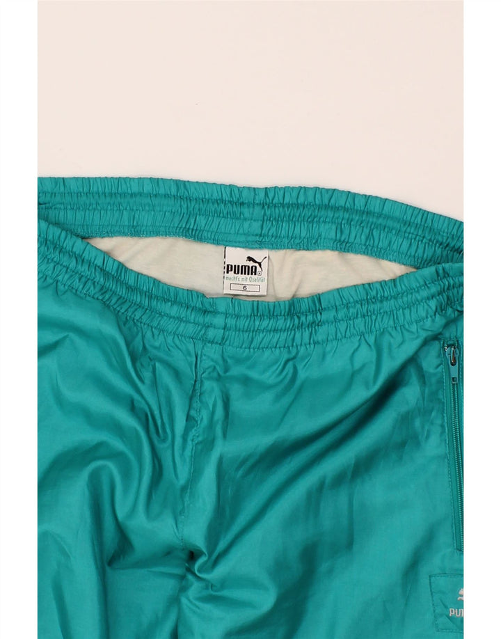 PUMA Womens Tracksuit Trousers Joggers UK 14 Large  Blue Polyester Vintage Puma and Second-Hand Puma from Messina Hembry 