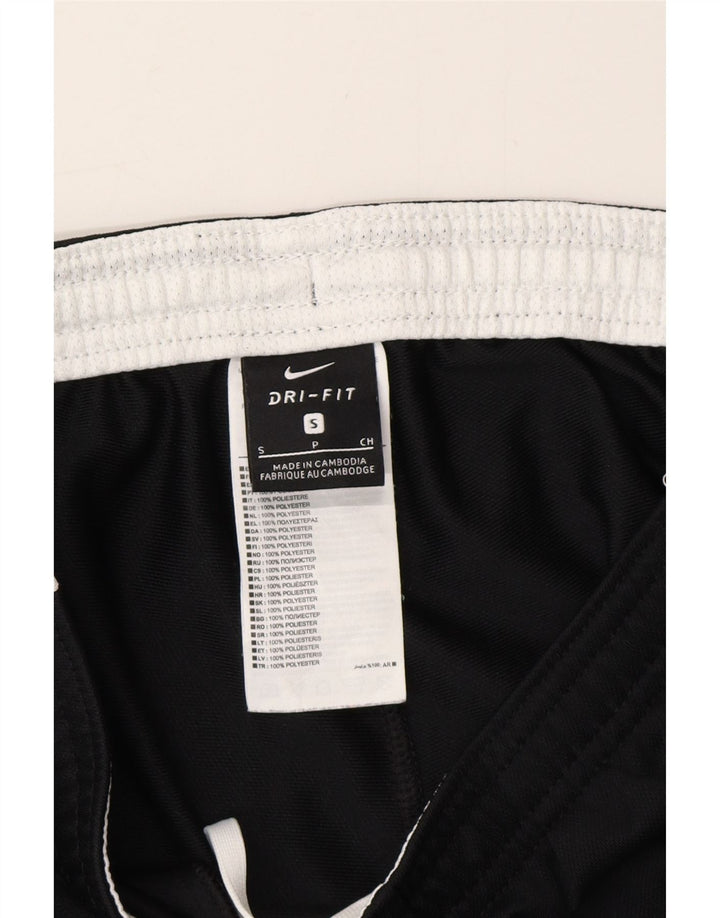 NIKE Dri Fit træningsdragt bukser til mænd Small Black Colourblock Polyester