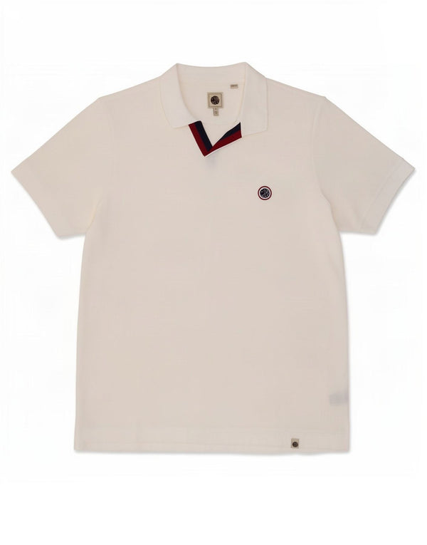 Polo da uomo Pretty Green XL in cotone bianco