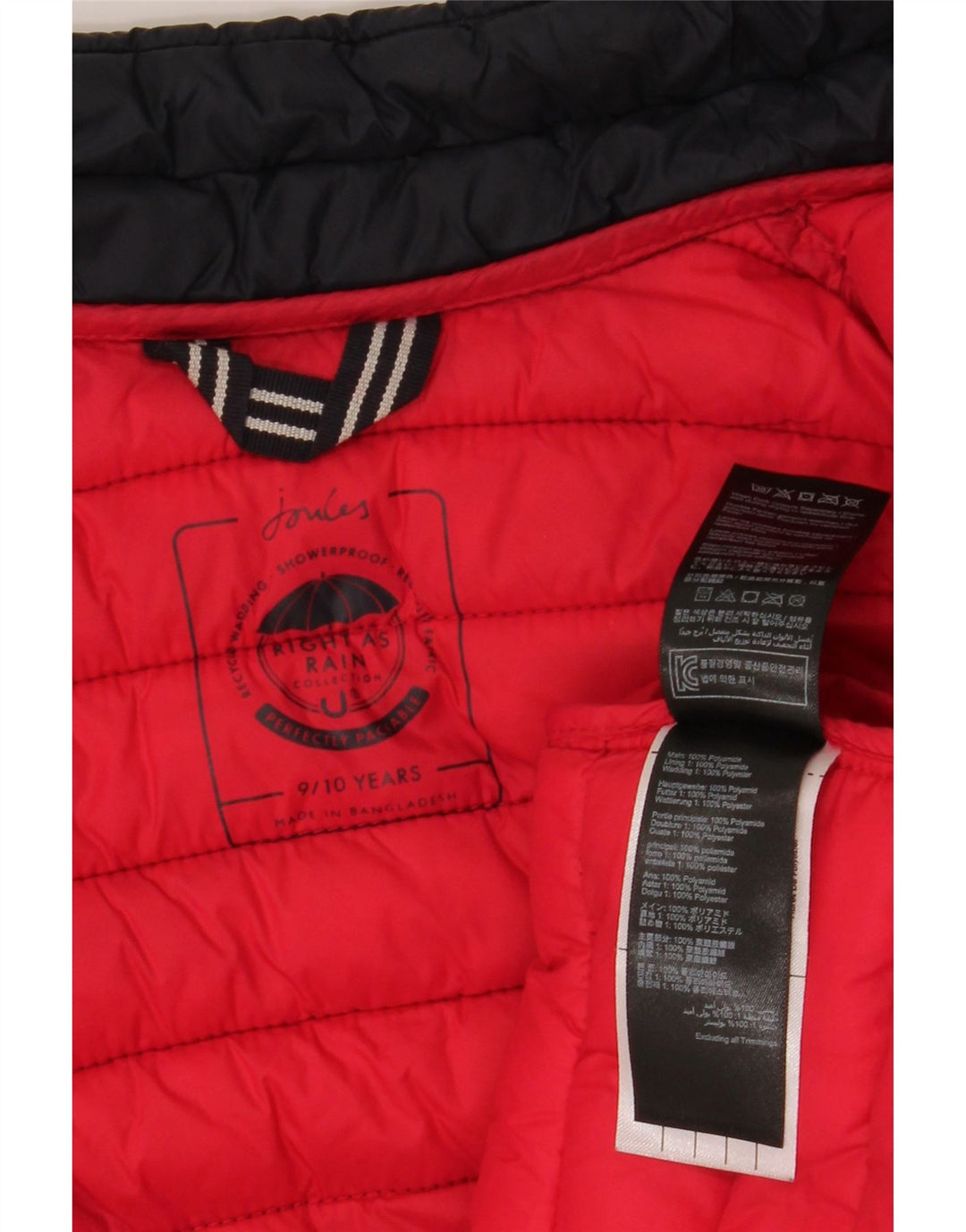 Joules Gilet Rembourré Garçon 9-10 Ans Bleu Marine Polyester