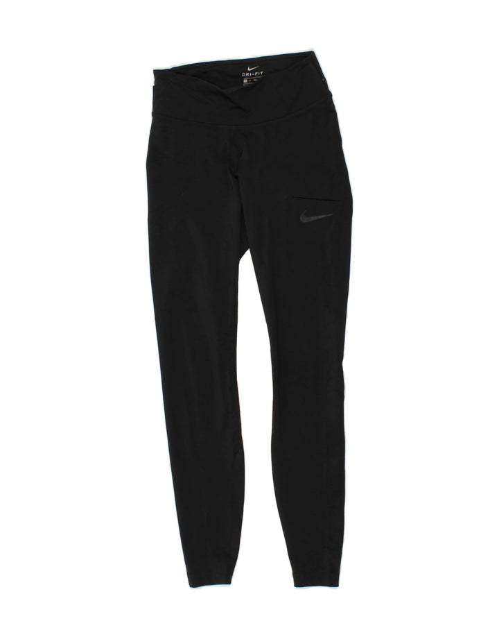 NIKE Womens Dri Fit Leggings UK 4 XS  Black Polyester Vintage Nike and Second-Hand Nike from Messina Hembry 