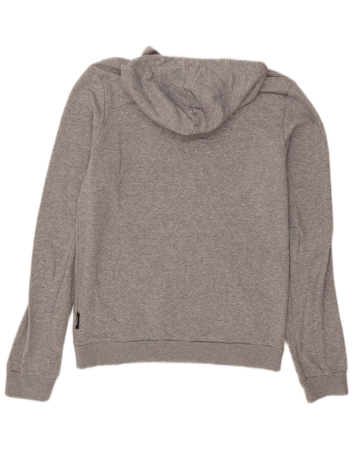 Adidas Mens Hoodie Jumper Medium Grey Cotton
