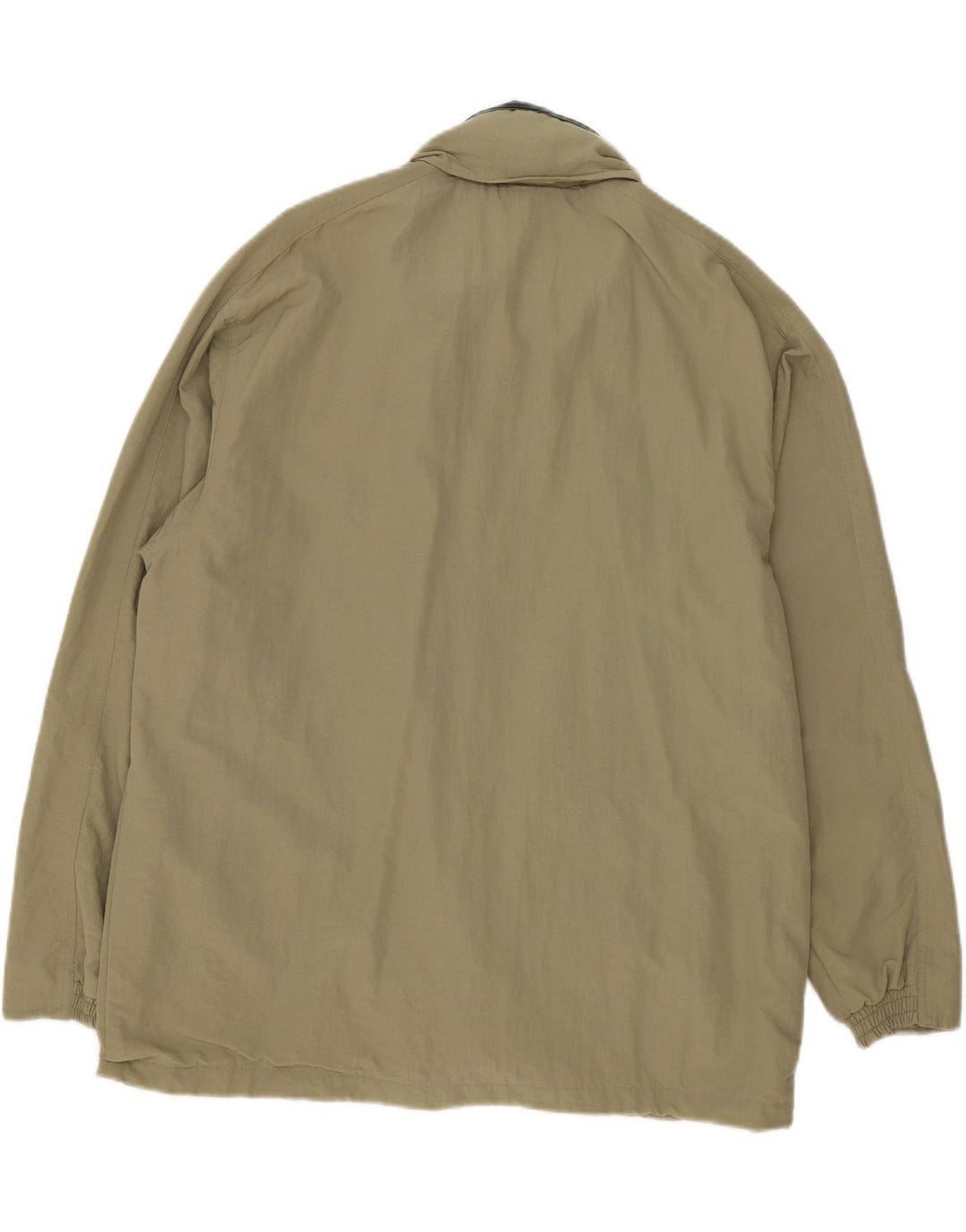 DIADORA Mens Hooded Rain Jacket UK 38 Medium Khaki Polyester Vintage Diadora and Second-Hand Diadora from Messina Hembry 