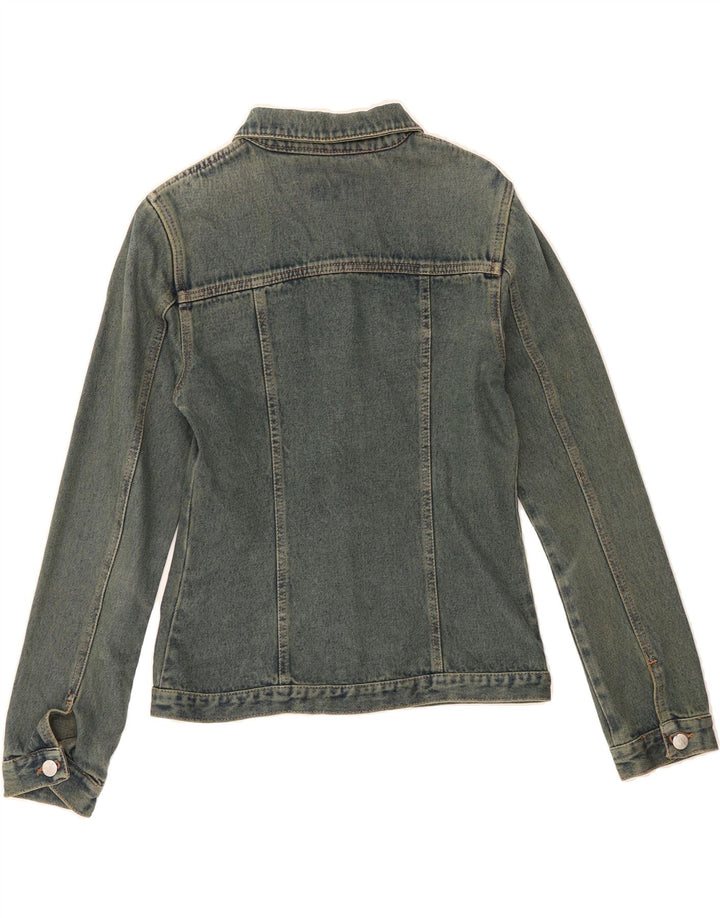 HOLIDAY Womens Denim Jacket UK 12 Medium Blue Vintage Holiday and Second-Hand Holiday from Messina Hembry 