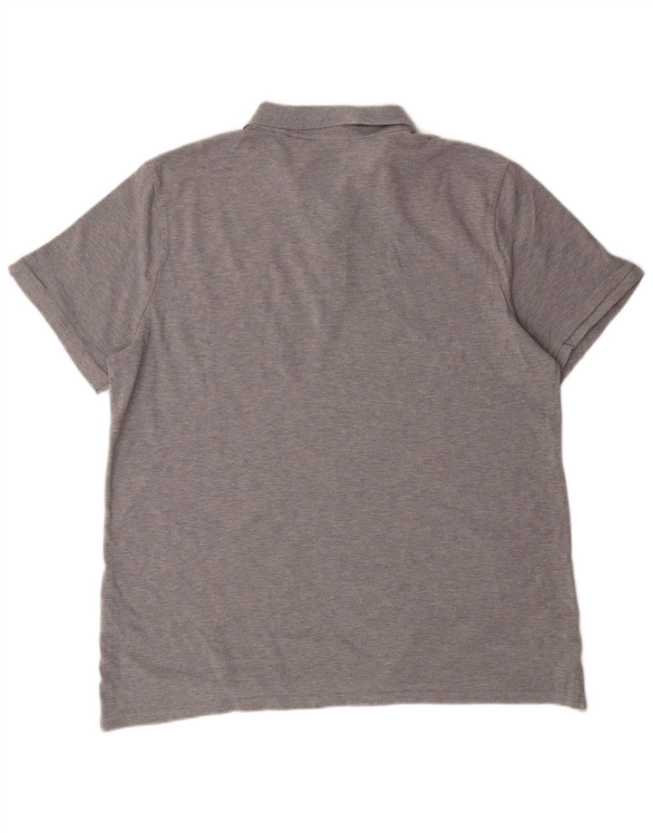 NIKE Mens Polo Shirt 2XL Grey Cotton