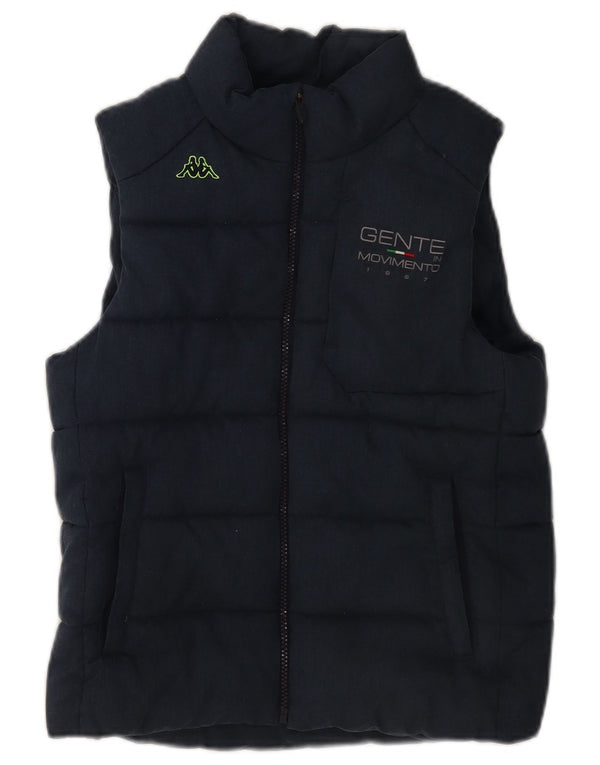 Kappa Gilet rembourré pour femme UK 12 Bleu marine moyen