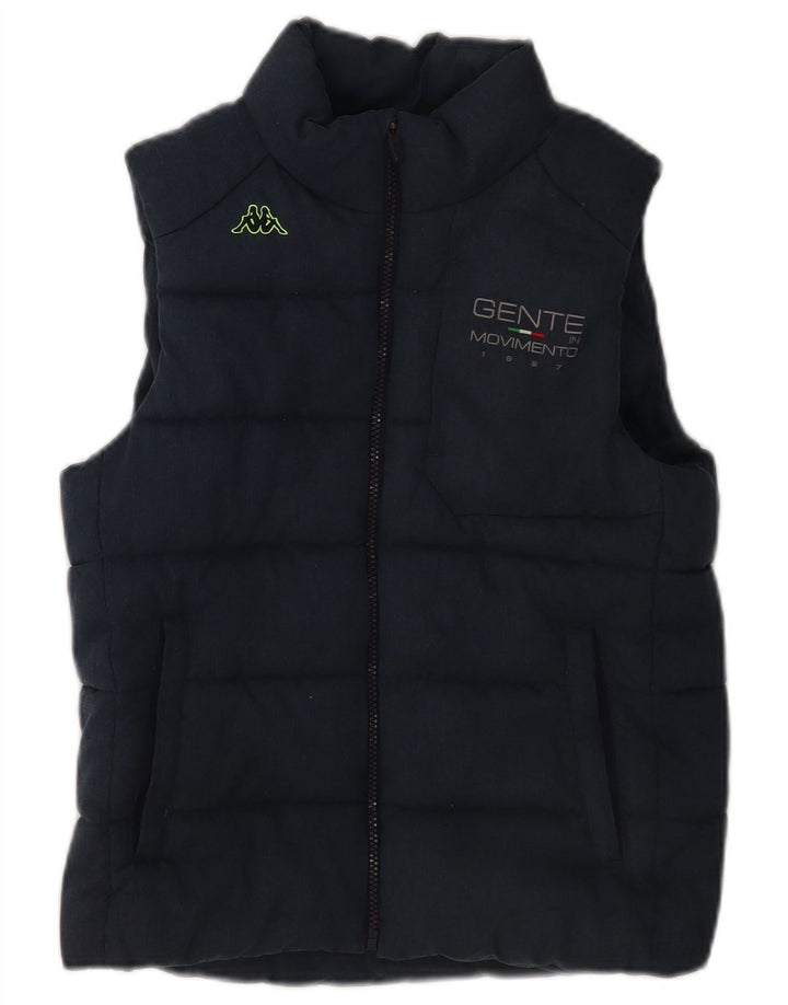 Kappa Womens Padded Gilet UK 12 Medium Navy Blue