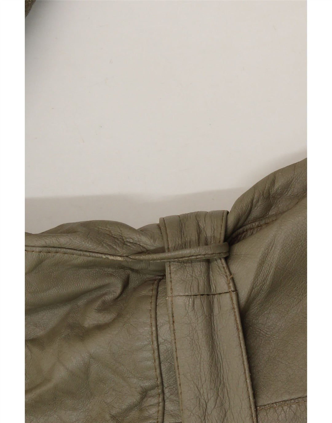VINTAGE Womens Loose Fit Leather Jacket IT 40 Small Green Leather Vintage Vintage and Second-Hand Vintage from Messina Hembry 