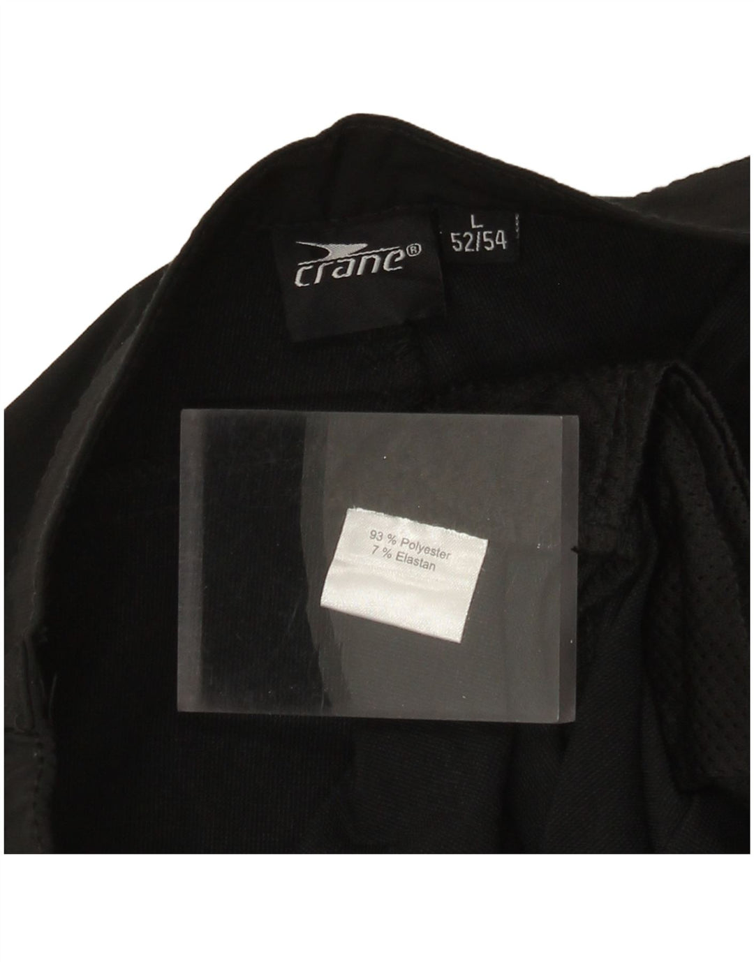 Crane Mens Cropped Trousers IT 52/54 Large W34 L22 Black Polyester