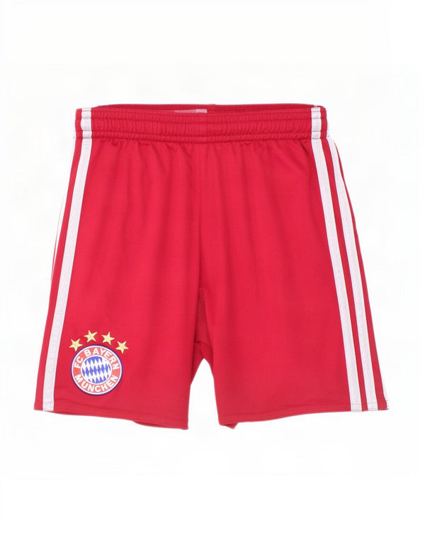 Adidas Jungen FC Bayern München Sportshorts 9–10 Jahre, rotes Polyester