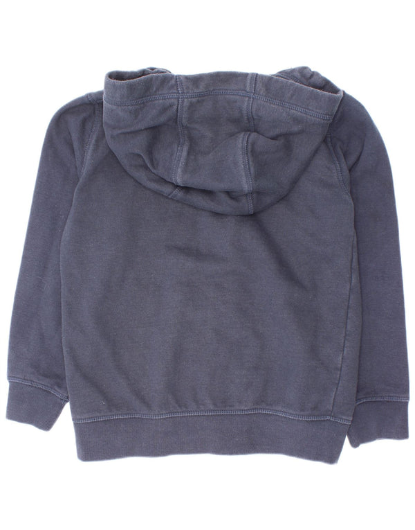 Jack Wills Pull à capuche zippé graphique pour garçon 7-8 ans Bleu marine Coton