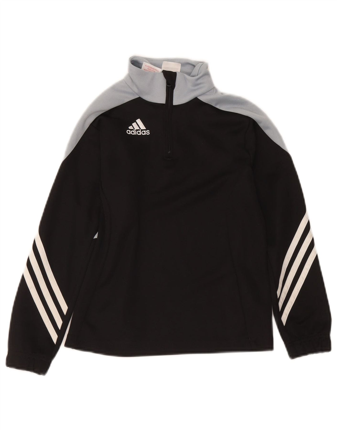 Top della tuta pullover Adidas Climalite da ragazzo 7-8 anni piccolo nero